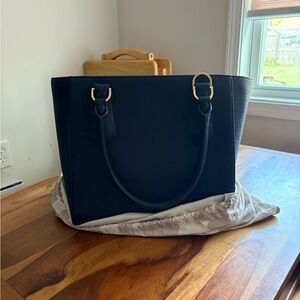Dagne Dover Navy Tote Bag